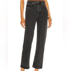 Agolde Charcoal Straight Leg Jeans
